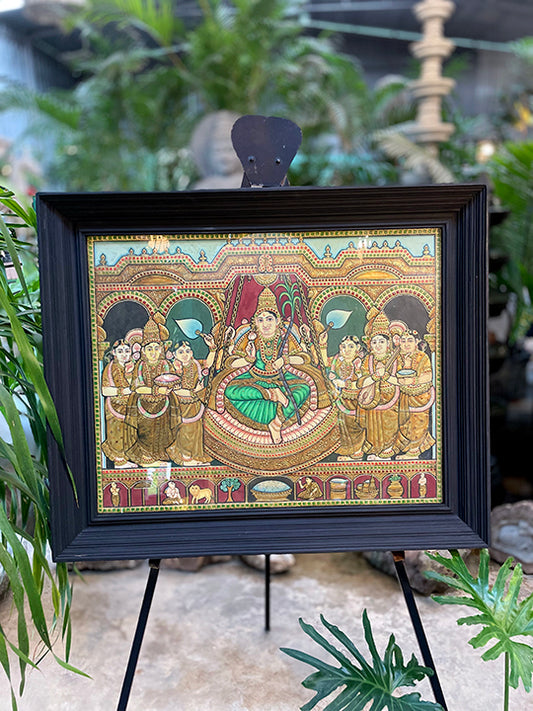 Tanjore painting Raja Rajeshwari Devi
