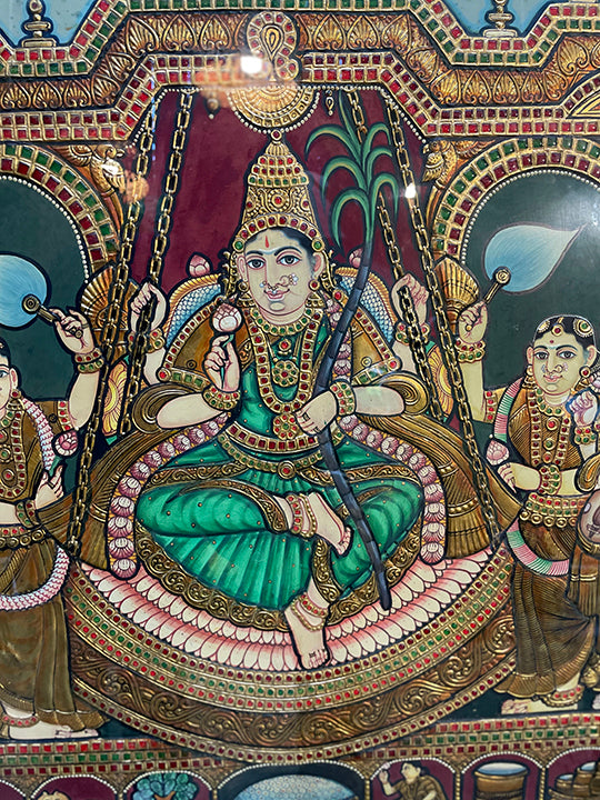 Tanjore painting Raja Rajeshwari Devi
