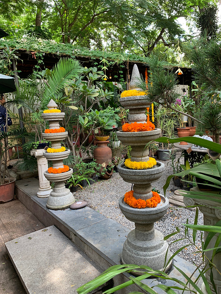 Granite Temple Lamp - 7 / 5 / 3 Layer