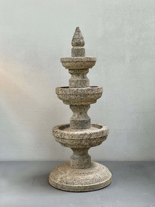 Granite Temple Lamp / ದೀಪ - 3 Layered Mini
