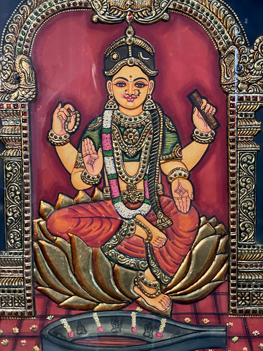 Tanjore Painting - Tripura Sundari ತ್ರಿಪುರ ಸುಂದರಿ