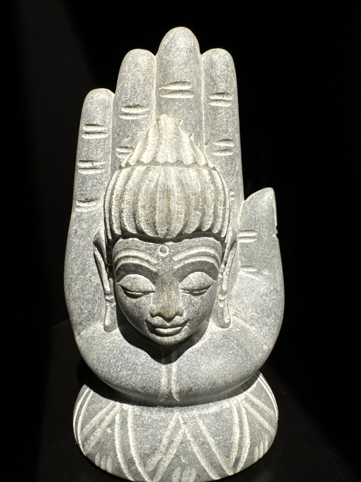 ಹಸ್ತಾ / Hasta - Buddha Face Stone Statue