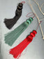 Silk Tassels - Red/Green/Black (Large)