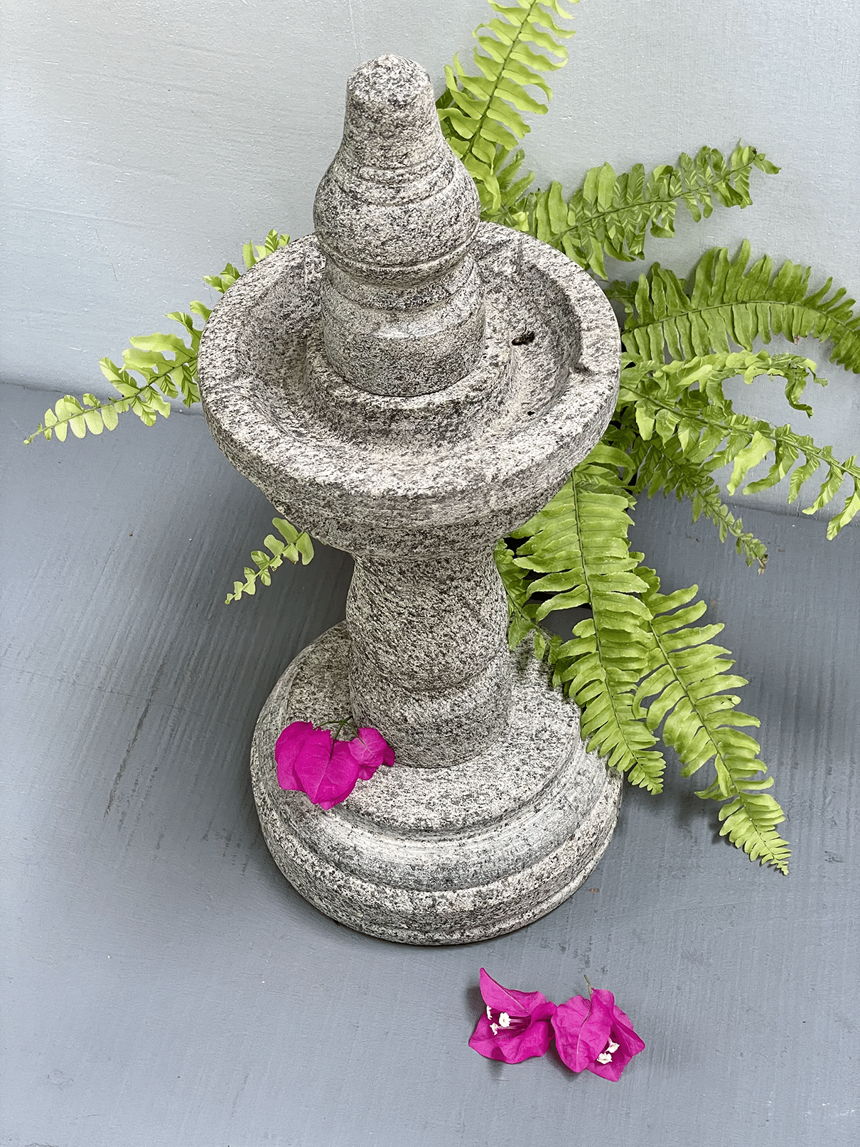 Granite Temple Lamp / ದೀಪ - Small