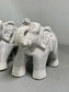 Elephant Stone Statue, Trunk Up - Medium