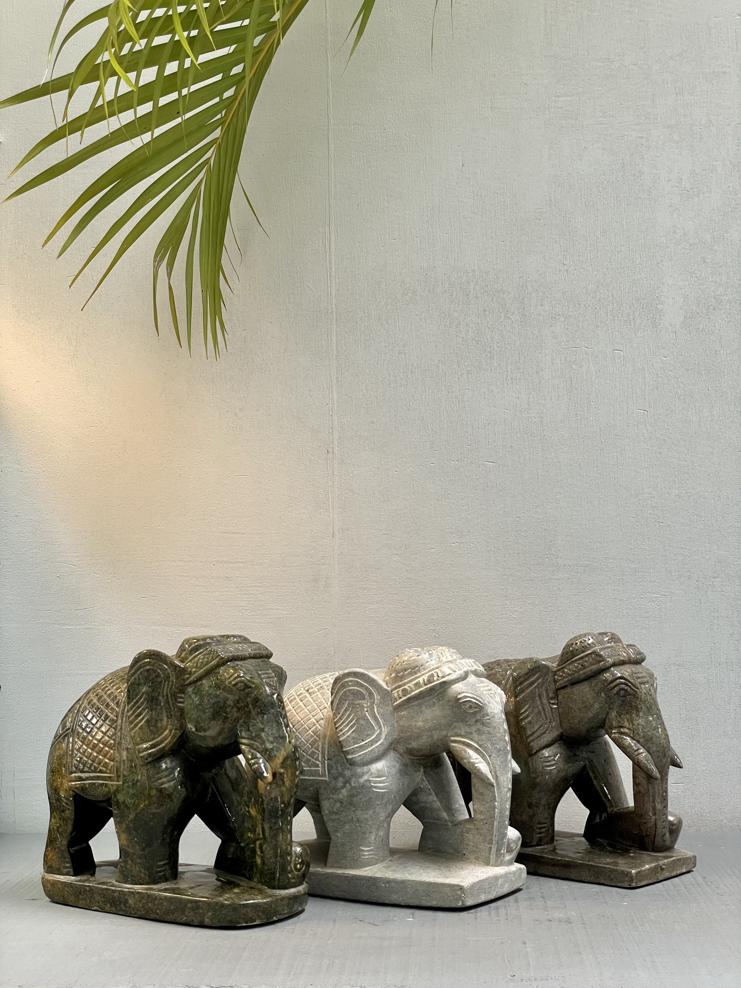 Elephant Stone Statue - Large