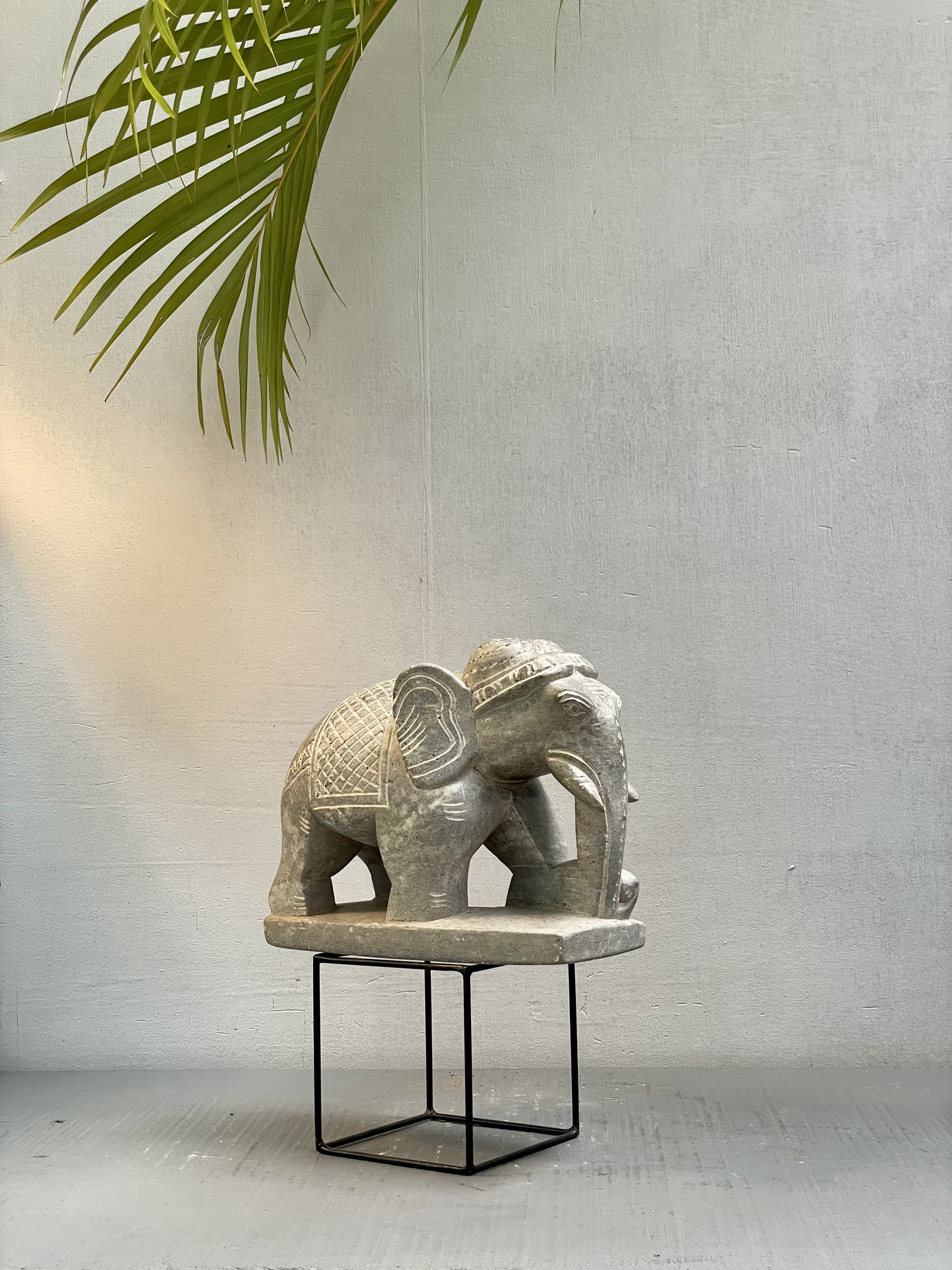 Elephant Stone Statue - Large