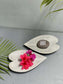 Leaf Stone Platter - Alocasia