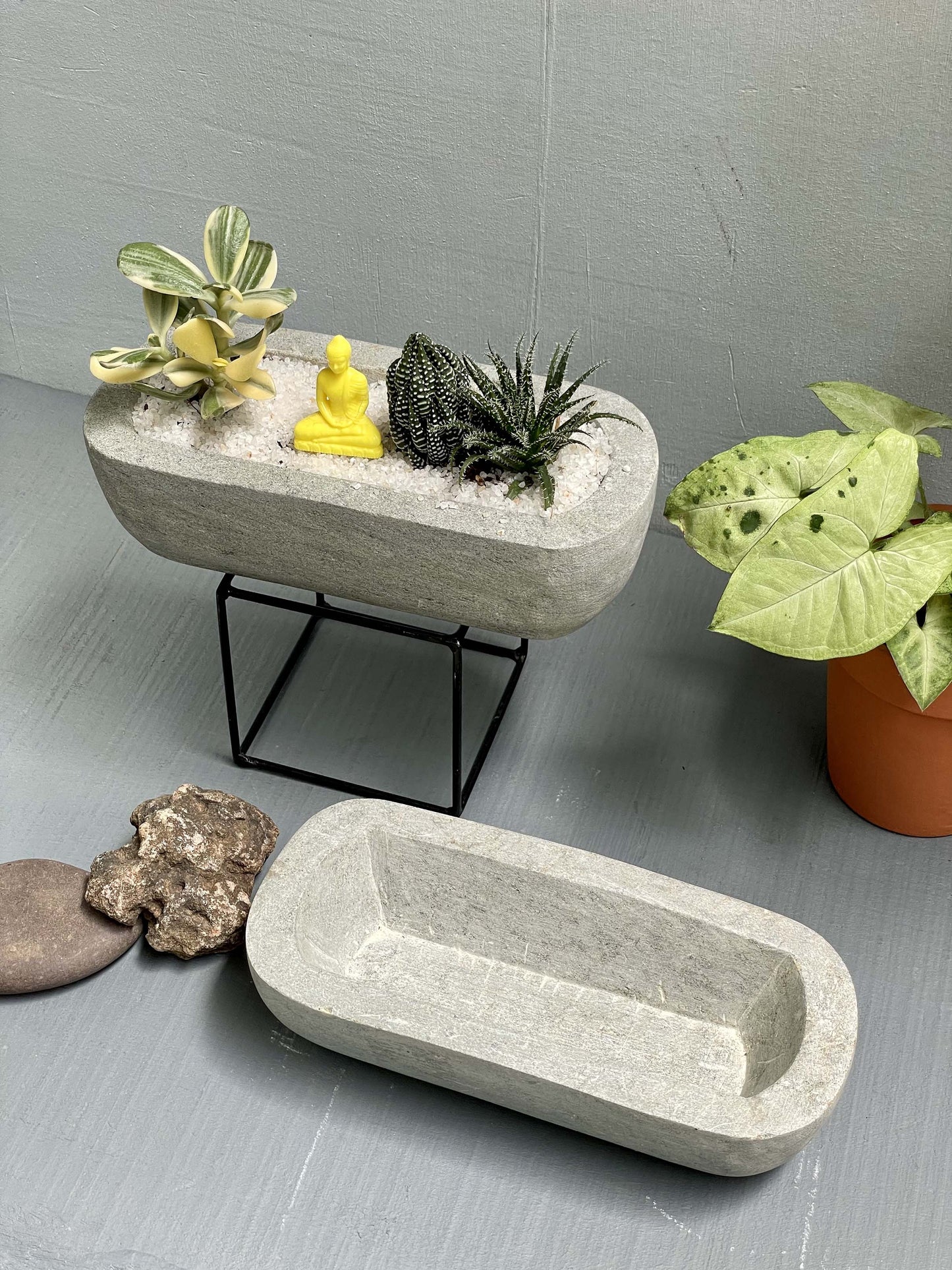 Rectangular Stone Planter / Bowl