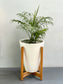Minimalist Planter with Wooden Stand - Cone Large