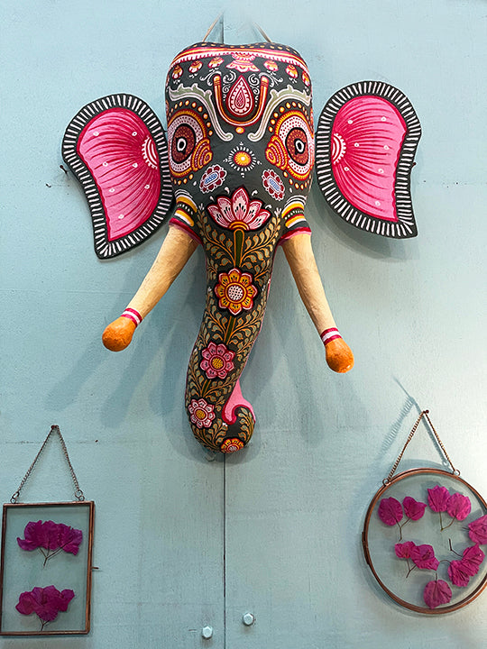 Elephant Head Wall Hanging