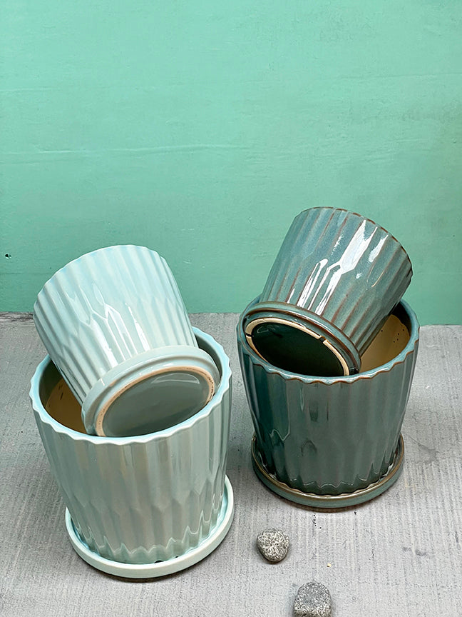 Ceramic Pot Set of Two